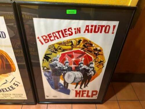 (2) 32" X 45" FRAMED MOVIE POSTERS.