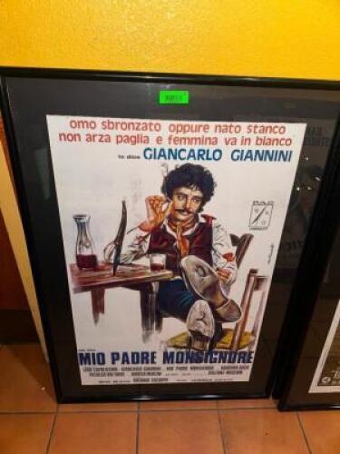 (3) 32" X 45" FRAMED MOVIE POSTERS.