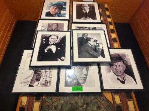 (1) LOT OF SMALL FRAMED BLACK AND WHITE PRINTS.
