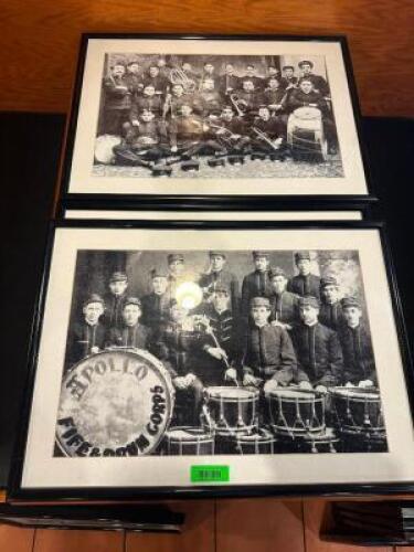 (1) LOT OF SMALL FRAMED BLACK AND WHITE PRINTS.