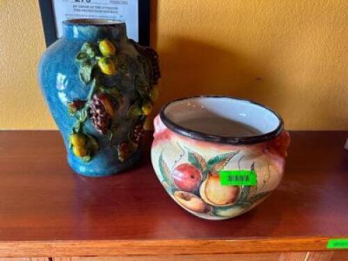 (2) CERAMIC VASES.