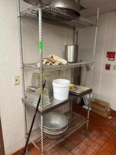 48 "X 18" FOUR TIER WIRE SHELF.