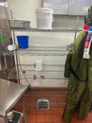 60"X 18" FOUR TIER WIRE SHELF.