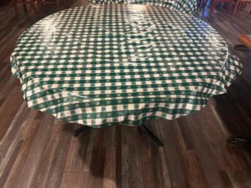 60" DROP LEAF DINING TABLE WITH COVER
