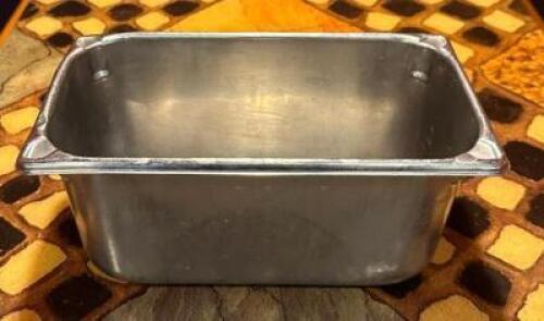 (6) 1/3 SIZE STAINLESS PANS