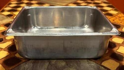 (7) 1/2 SIZE STAINLESS PANS
