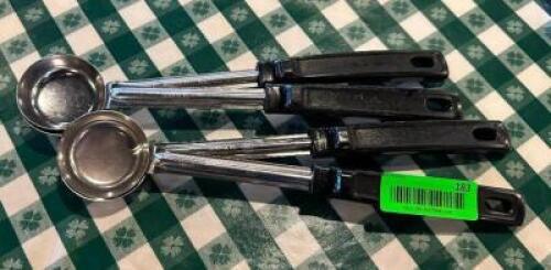 (4) PORTION SERVING SPOONS