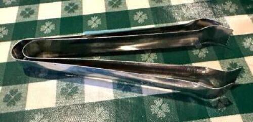 (2) STAINLESS TONGS