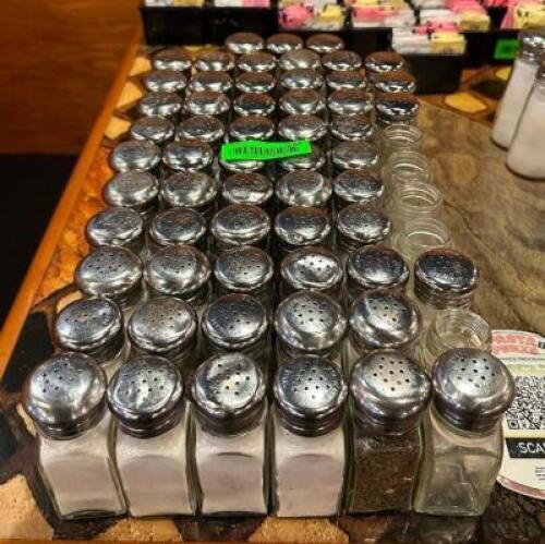 LARGE ASSORTMENT OF SALT AND PEPPER SHAKERS