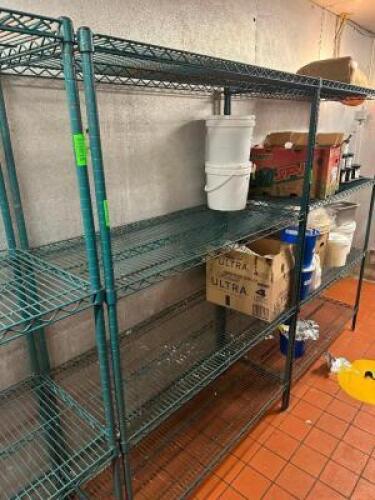 54" X 18" FOUR TIER COATED WIRE RACK.