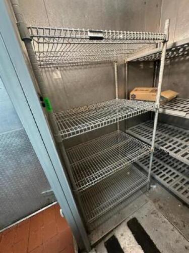(2) 36" X 18" FOUR TIER WIRE RACKS.