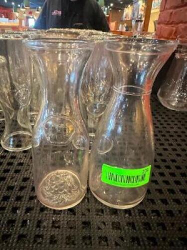 (7) 1/2 LITER GLASS CARAFES