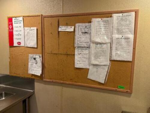 (2) CORK BOARDS.
