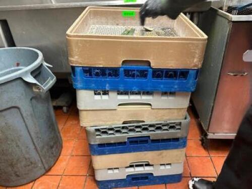 (8) ASSORTED DISHWASHER RACKS.