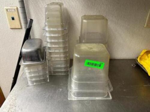 (1) LOT OF ASSORTED PLASTIC INSERTS.