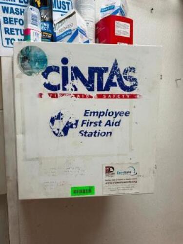 WALL MOUNTED FIRST AID KIT W/ CONTENTS