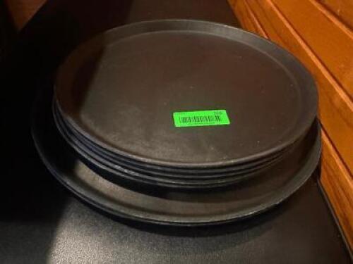 (7) ASSORTED SMALL PLASTIC DRINK TRAYS