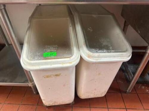 (2) 15 GALLON INGREDIENTS BINS