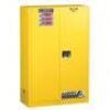 DESCRIPTION: (1) FLAMMABLE SAFETY CABINET BRAND/MODEL: JUSTRITE/894520 INFORMATION: YELLOW/CAPACITY: 45 GAL SIZE: 60.5"H X 39.5"W X 14.6"D RETAIL$: $1