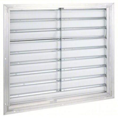 DESCRIPTION: (1) BACKDRAFT DAMPER BRAND/MODEL: DAYTON #3C309 INFORMATION: FOR 30 IN FAN, SINGLE PANEL, ALUMINUM SIZE: 33" H X 33" W X 3" D RETAIL$: $1