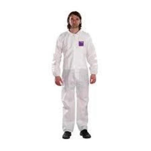 DESCRIPTION: (15) SERGED COLLARED COVERALL BRAND/MODEL: ALPHATEC #681500 INFORMATION: WHITE SIZE: MEDIUM RETAIL$: $49.00 EA QTY: 15