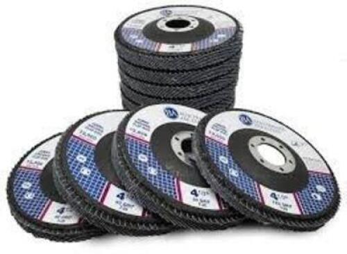 DESCRIPTION: (10) PREMIUM FLAP WHEEL BRAND/MODEL: GLOBAL ABRASIVES INFORMATION: AF 120 SIZE: 4-1/2" X 7/8" QTY: 10
