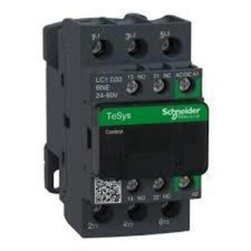 DESCRIPTION: (1) CONTACTOR BRAND/MODEL: SCHNEIDER #LC1D32BNE INFORMATION: 3 POLES, 32A SCREW TERMINAL RETAIL$: $89.49 EA QTY: 1