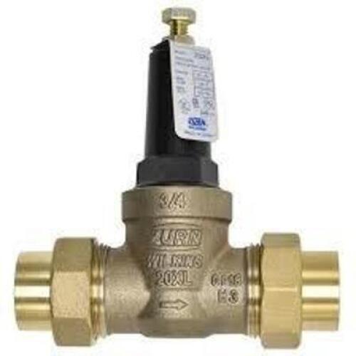 DESCRIPTION: (1) WATER PRESSURE REDUCING VALVE BRAND/MODEL: ZURN WILKINS #453U62 SIZE: FNPT x FNPT, 3/4 in Pipe Size, Bronze, 25 psi to 75 psi RETAIL$