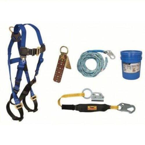 DESCRIPTION: (1) FALL PROTECTION KIT BRAND/MODEL: CONDOR #45J298 INFORMATION: BLUE SIZE: 3' SHOCK ABSORBING LANYARD RETAIL$: $200.54 EA QTY: 1