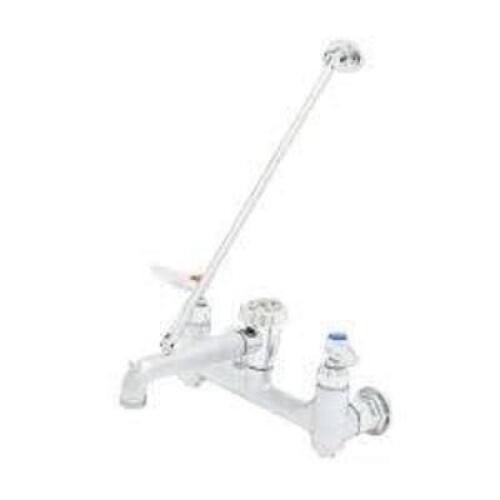 DESCRIPTION: (1) SERVICE SINK FAUCET WALL MOUNT BRAND/MODEL: T & S #B-0665-BSTR SIZE: 8" CENTERS RETAIL$: $148.47 EA QTY: 1
