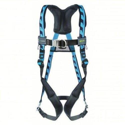 DESCRIPTION: (1) FULL BODY HARNESS BRAND/MODEL: HONEYWELL MILLER #38TD02 INFORMATION: BLUE, VEST HARNESS, CLIMBING POSITION SIZE: SMALL / MEDIUM RETAI