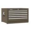 DESCRIPTION: (1) TOP CHEST, TOOL STORAGE CABINET BRAND/MODEL: KENNEDY #2805XB INFORMATION: 5 DRAWER, BROWN, FULLY EXTENDED BALL BEARING SIZE: 29 IN W