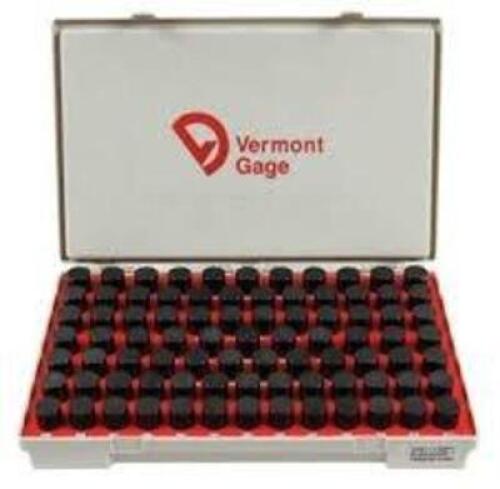 DESCRIPTION: (1) PIN GAGE SET BRAND/MODEL: VERMONT #901200900 INFORMATION: BLACK GUARD SIZE: .8330" - .9160" RETAIL$: $687.27 EA QTY: 1