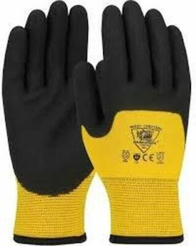 DESCRIPTION: (12) PAIRS OF INDUSTRIAL WORK GLOVES BRAND/MODEL: WEST CHESTER #713WHPTND INFORMATION: YELLOW AND BLACK SIZE: MEDIUM RETAIL$: $126.99 TOT