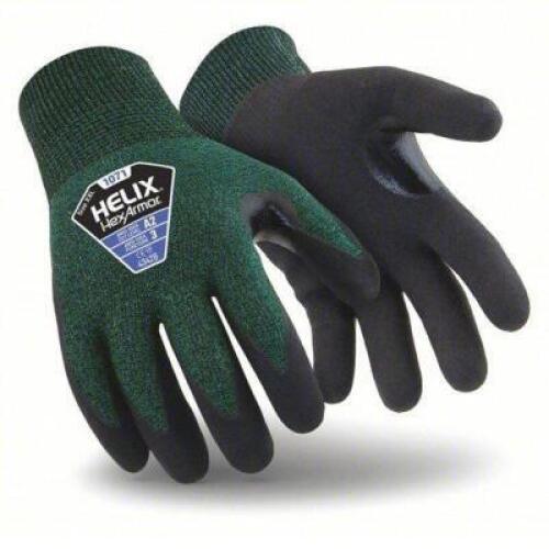 DESCRIPTION: (12) PILLARS OF COATED GLOVES BRAND/MODEL: HEXARMOR #43RV51 INFORMATION: GREEN, CUT LEVEL A2, DIPPED PALM, MICROPOROUS NITRILE SIZE: 3XL