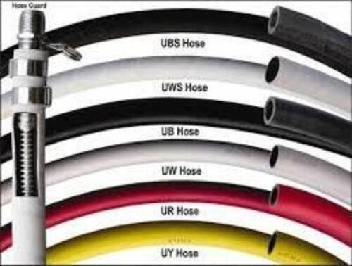 DESCRIPTION: (1) WASHDOWN HOSE BRAND/MODEL: PEEN TOOL #86160785 SIZE: 5/8" ID x 1.06" OD, 250 Working psi, White Hypalon Washdown Hose 100 ft. Long, 3