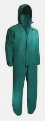 DESCRIPTION: (2) RAIN COVERALL BRAND/MODEL: ONGUARD #71022 INFORMATION: GREEN SIZE: XXL RETAIL$: $67.15 EA QTY: 2