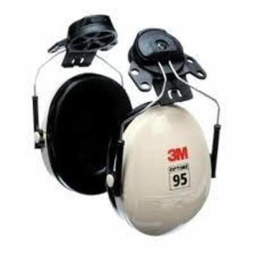 DESCRIPTION: (5) CAP MOUNT EARMUFFS BRAND/MODEL: 3M OPTIME 95 INFORMATION: WHITE RETAIL$: $28.00 EA QTY: 5