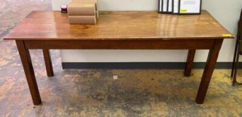 6' WOODEN DINING TABLE