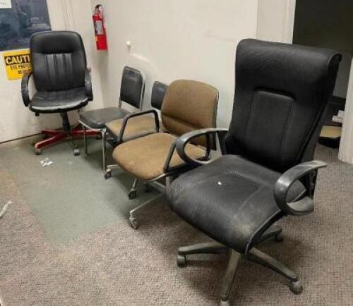 VARIOUS OFFICE CHAIRS AS SHOWN