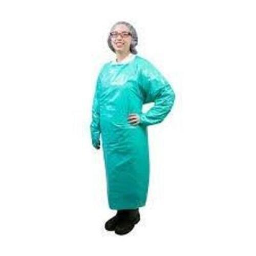DESCRIPTION: (1) CASE OF (75) PERSONAL PROTECTION GOWNS BRAND/MODEL: POLYWEAR #10626 INFORMATION: GREEN, SMOOTH LIGHTWEIGHT POLYETHYLENE SIZE: XL RETA
