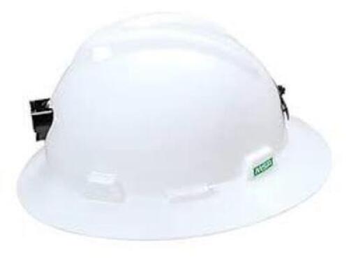 DESCRIPTION: (1) BOX OF (20) V-GUARD CONFIGURATION HARD HAT BRAND/MODEL: MSA #86779 INFORMATION: WHITE SIZE: UNIVERSAL RETAIL$: $14.24 EA QTY: 1