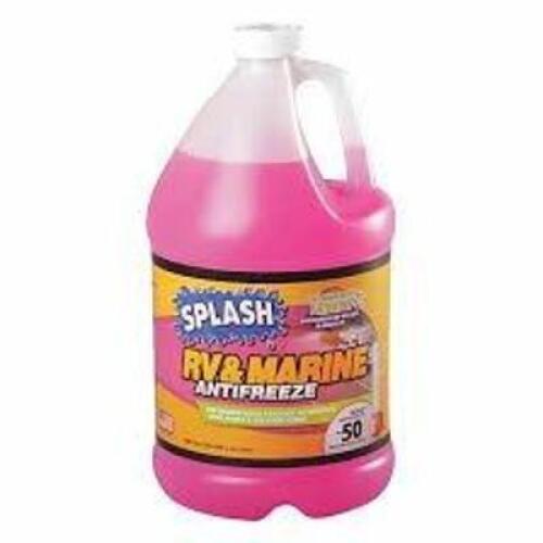 DESCRIPTION: (4) RV AND MARINE ANTIFREEZE BRAND/MODEL: SPLASH #49GU89 SIZE: 1 GALLON RETAIL$: $7.00 EA QTY: 4