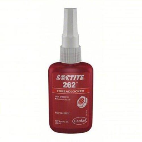 DESCRIPTION: (5) THREADLOCKER BRAND/MODEL: LOCTITE 262 #5E215 SIZE: 1.69 FL OZ RETAIL$: $64.89 EA QTY: 5