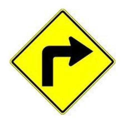 DESCRIPTION: (1) TURN ARROW SIGN INFORMATION: ALUMINUM QTY: 1
