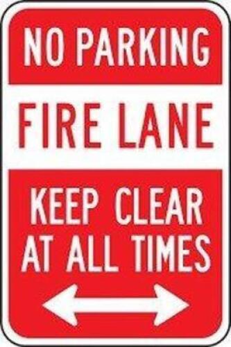 DESCRIPTION: (1) NO PARKING SIGN BRAND/MODEL: NO PARKING FIRE LANE INFORMATION: ALUMINUM RETAIL$: $56.97 EA QTY: 1