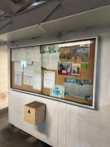 72" BULLETIN BOARD CABINET