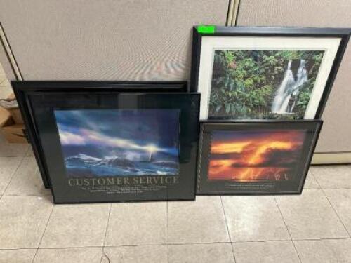 (4) MOTIVATION FRAMED POSTERS