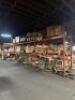 (4) - SECTIONS OF 12' TEAR DROP PALLET RACKING WITH WOOD DECKING - 2