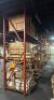 (9) - SECTIONS OF 12' TEAR DROP PALLET RACKING WITH WOOD DECKING - 2